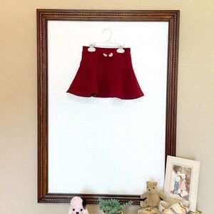 Gymboree Outlet EUC 2010 Holiday Panda line Fleece Ruffle & Hearts Skirt Size 5